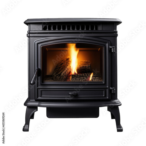 Pellet Stove isolated on transparent background