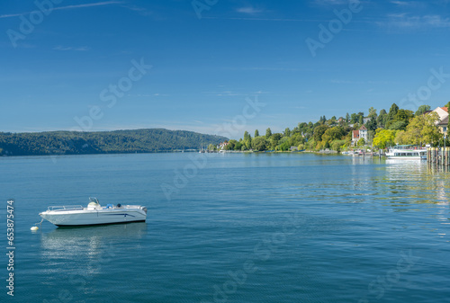 Ueberlingen on Lake Constance, lakeside promenade. Baden-Wuerttemberg, Germany, Europe © karlo54