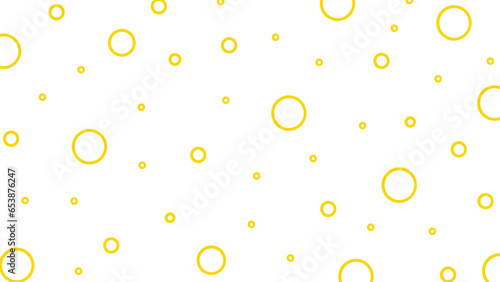 White background with yellow circles