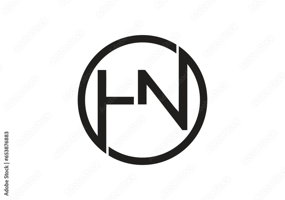 Initial monogram letter HN logo Design vector Template. HN Letter Logo Design.
Initial monogram letter HN logo Design vector Template. HN Letter Logo Design.