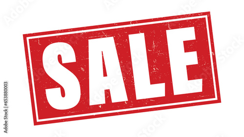 Vintage SALE Stamp with Grunge Texture Isolated on White Background