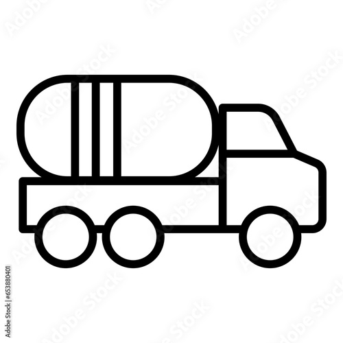 Outline Oil Truck icon
