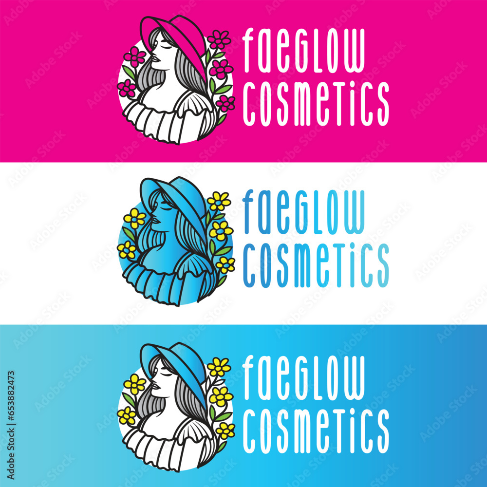 face glow logo illustration