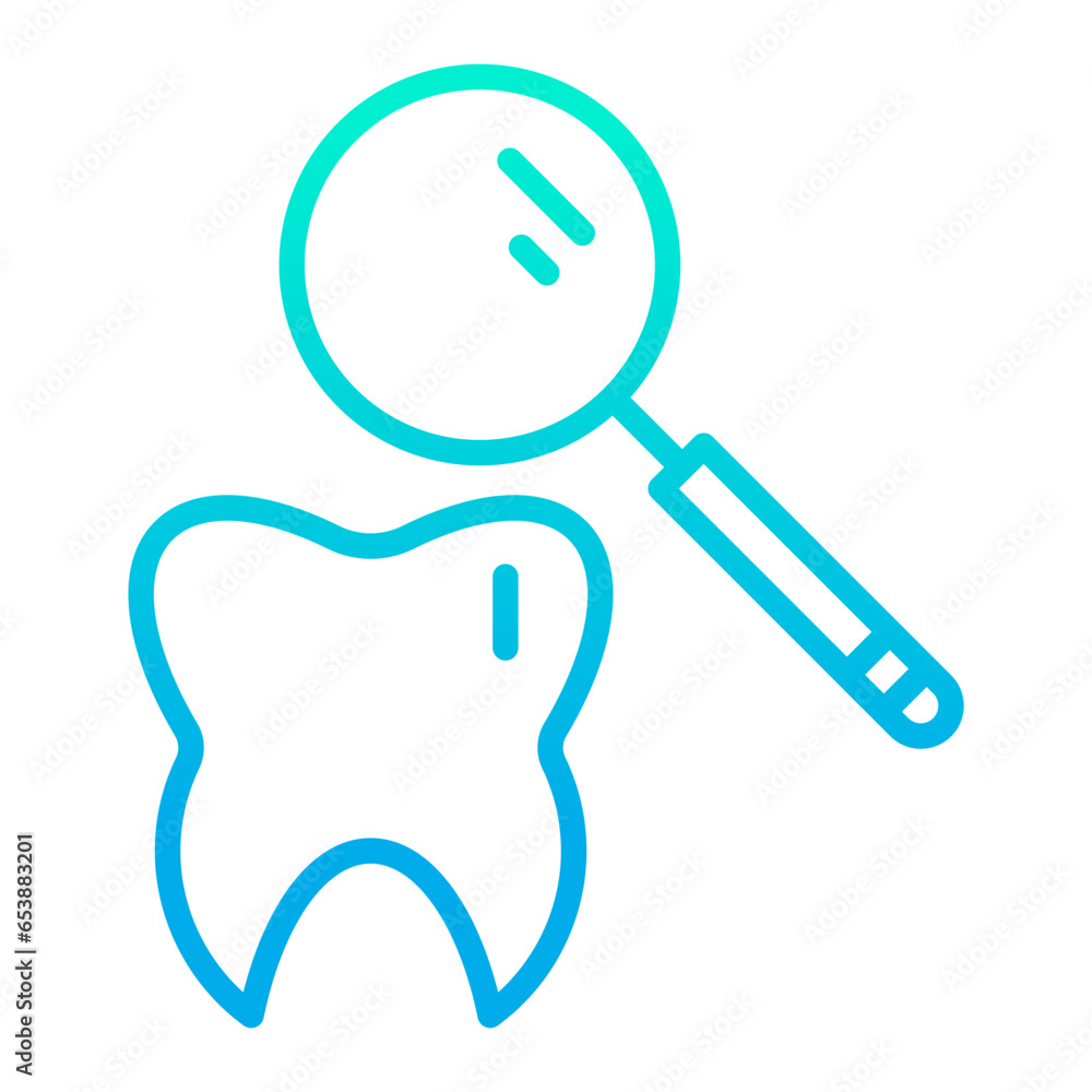 Outline gradient Dental treatment icon Outline gradient Dental treatment icon