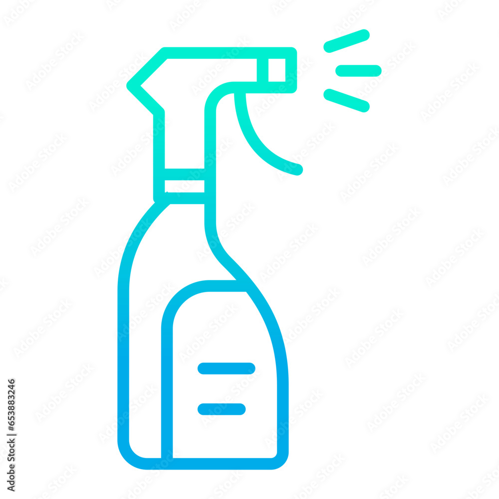 Outline gradient Liquid Sprayer icon Outline gradient Liquid Sprayer icon
