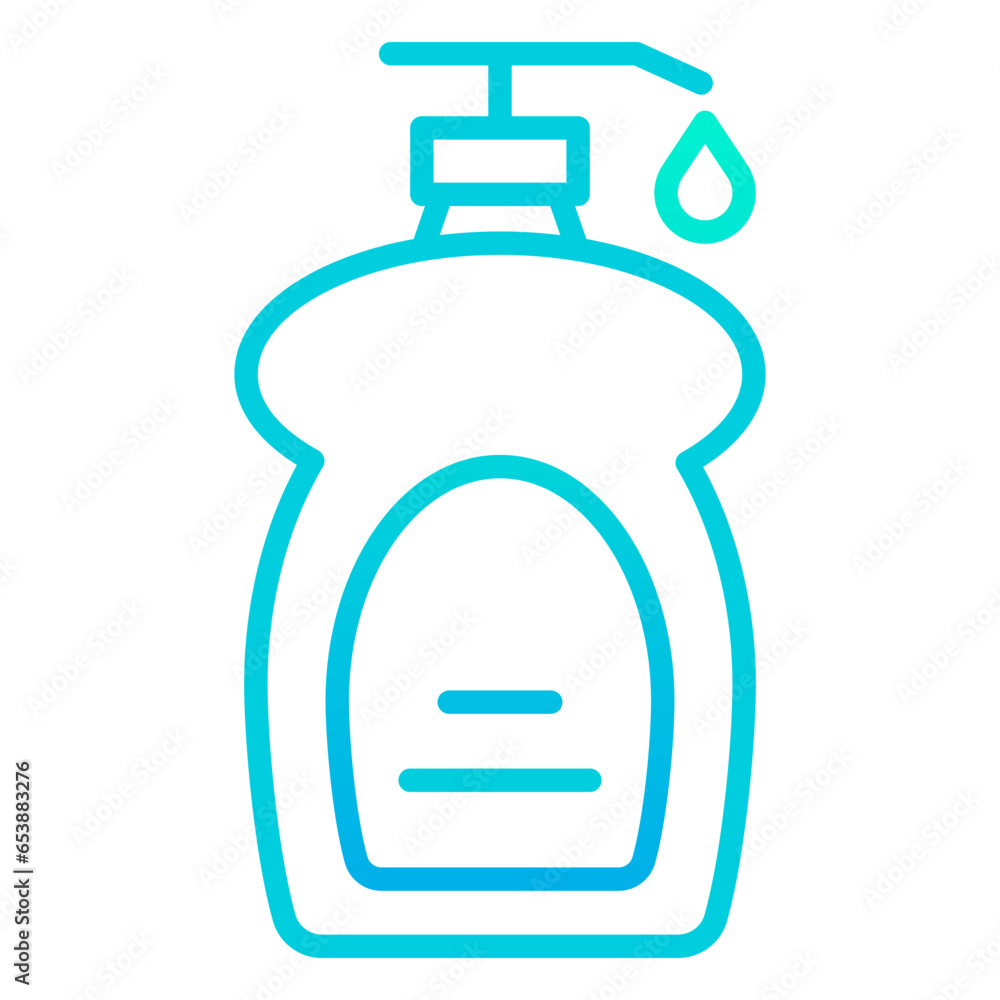 Outline gradient Liquid Soap icon Outline gradient Liquid Soap icon