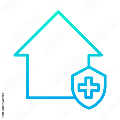 Outline gradient Clinic icon