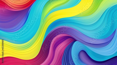 Abstract 3d colorful flow gradient smooth modern background  generative ai