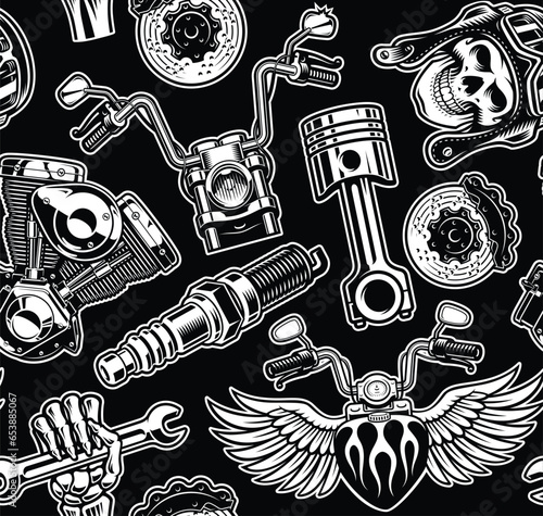 biker seamless background