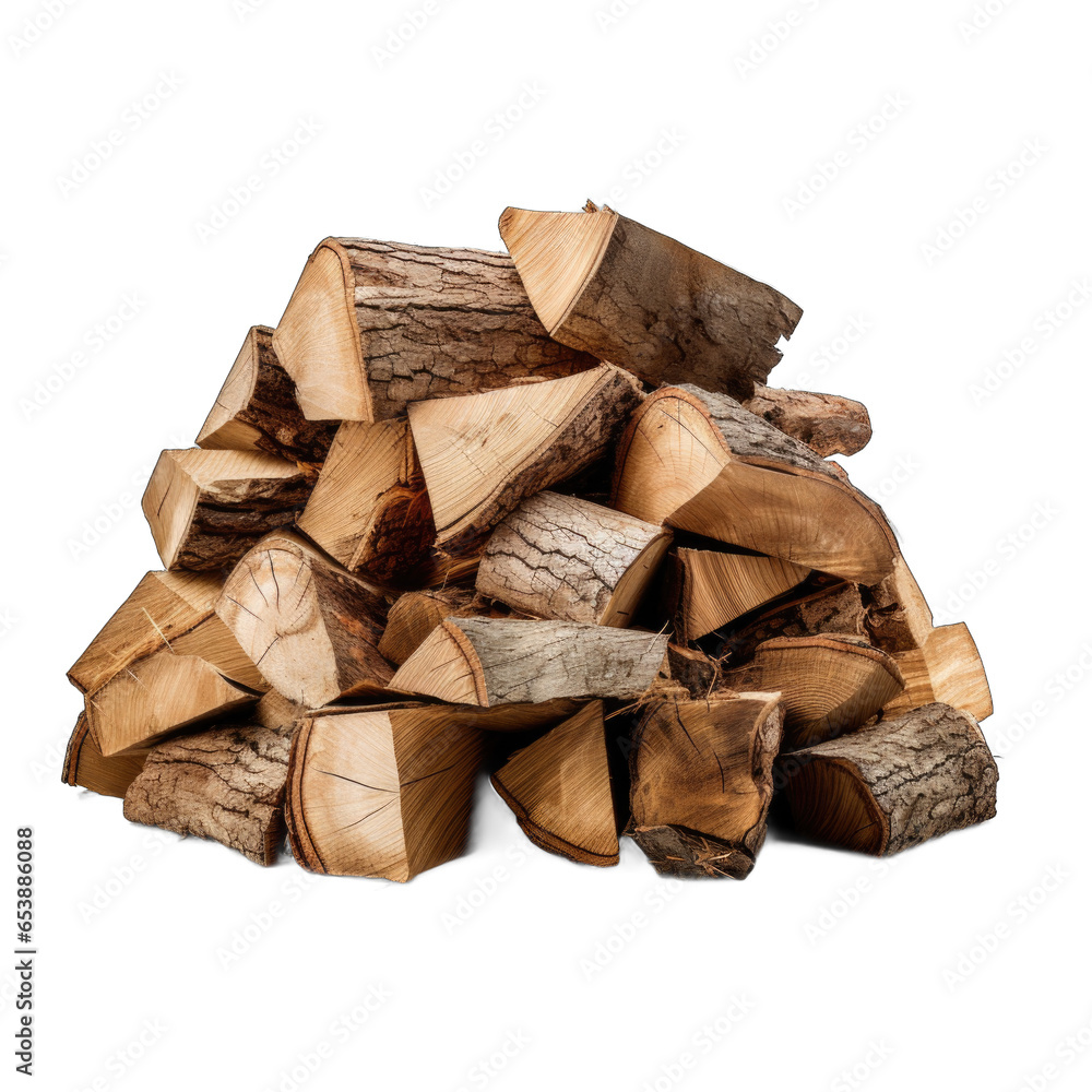 Seasoned Firewood isolated on transparent background Seasoned Firewood isolated on transparent background