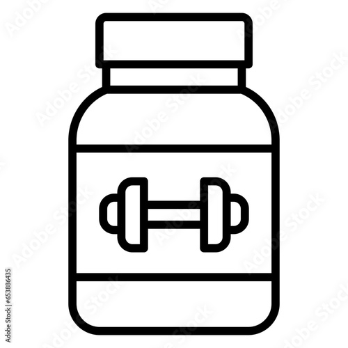 Outline Gym Protein icon