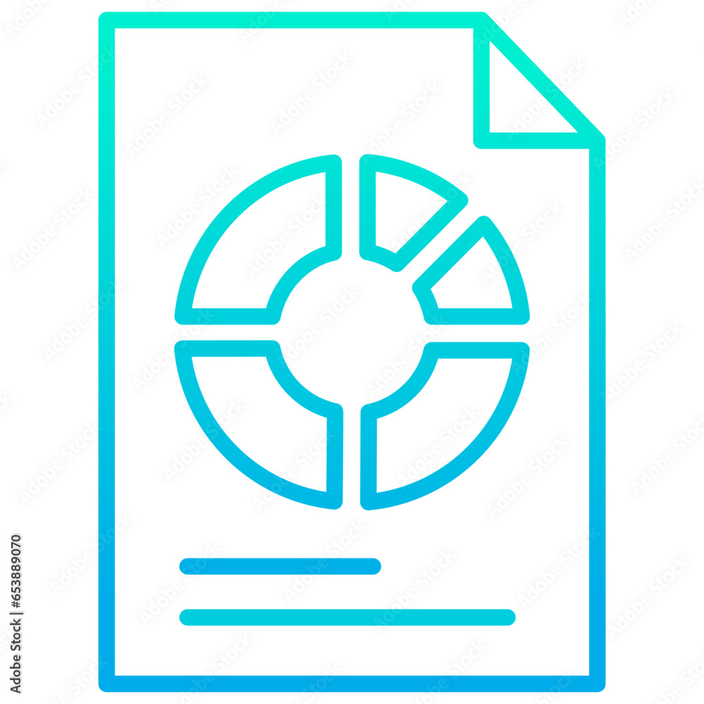 Outline gradient Gym Analytics icon Outline gradient Gym Analytics icon