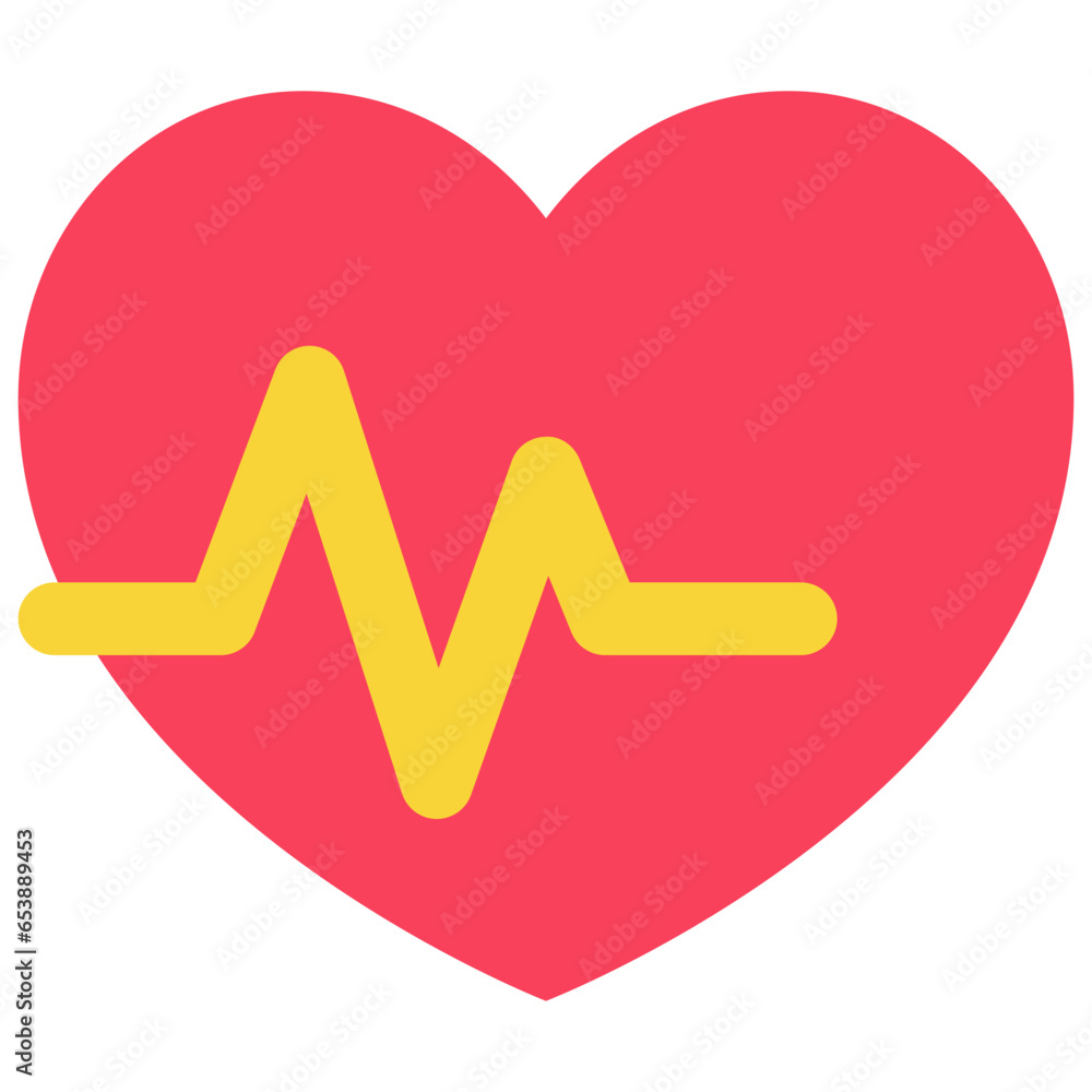 Heart With Heartbeat Icon Heart With Heartbeat Icon