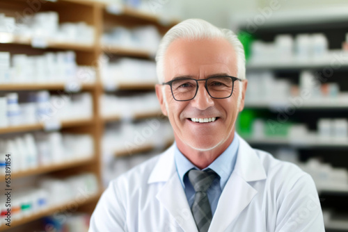 pharmacist in pharmacy. Generative Ai