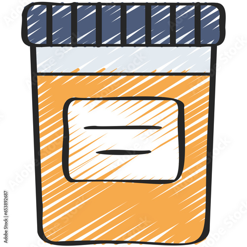 Urine Test Beaker Icon