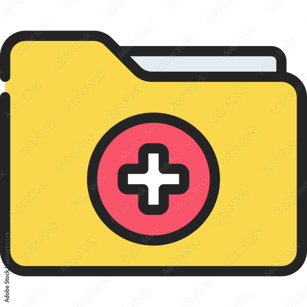 Obraz premium Health Folder Icon