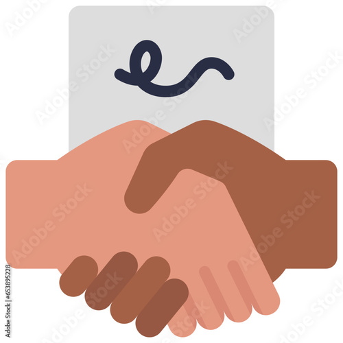 Hand Shake Agreement Icon