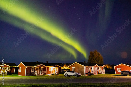 Obraz na płótnie Polarlichter in Lappland w salonie