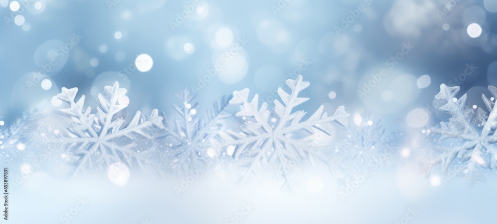 snow snowflakes cold winter frozen background texture, ai