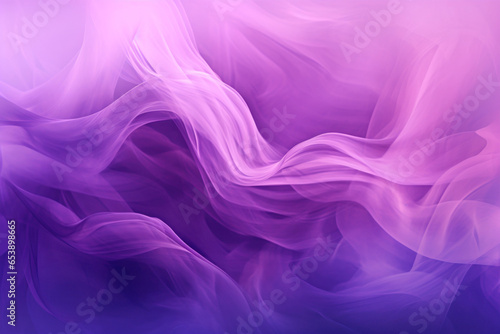 Waves of neon blue and purple smoke abstract background. Studio shot of purple smoke