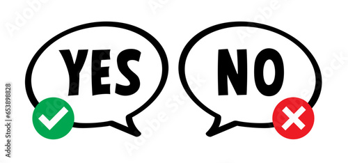 Yes or no sign. do's en don'ts or do and don't, check mark. Compliments, Vector do and dont checklist, okey, yes, like hand thumb up or thumbs down. Unlike or dislike compliment. Good finger.