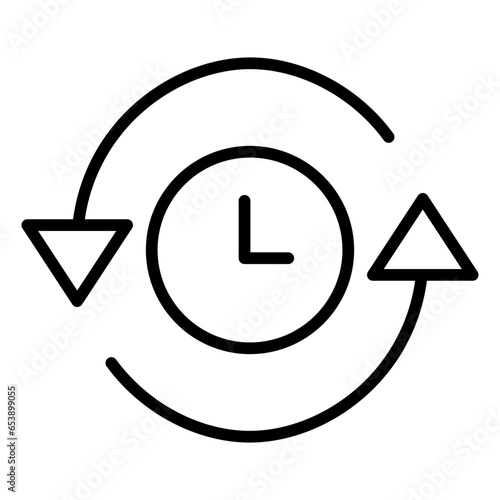 Outline Refresh Clock icon