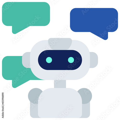 Robot Messages Icon