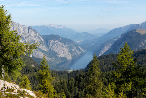 Panorama of Königssee lake, Berchtesgaden National park