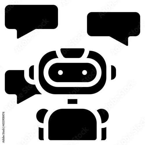 Robot Messages Icon