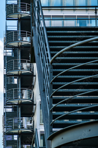 modern emergency spiral staircase