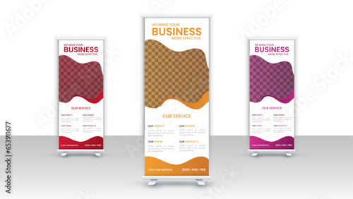 Roll up, roll up banner, rollup banner brochure flyer banner design template vector, roll up design modern x-banner and flag-banner. rectangle size