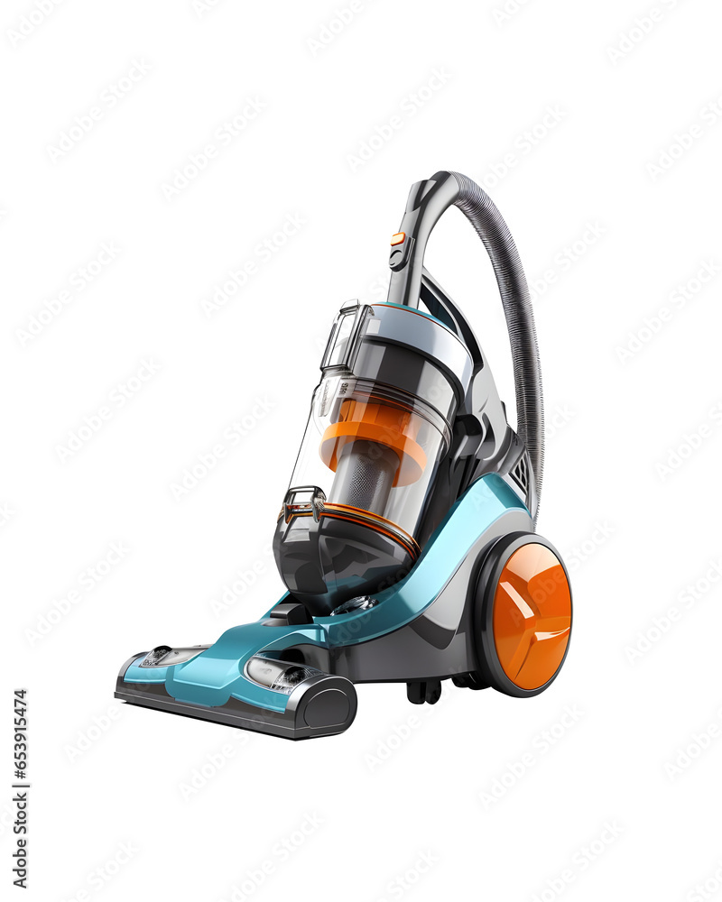 Modern Vacuum Cleaner (Cutout PNG) Isolated on a transparent background, AI Modern Vacuum Cleaner (Cutout PNG) Isolated on a transparent background, AI