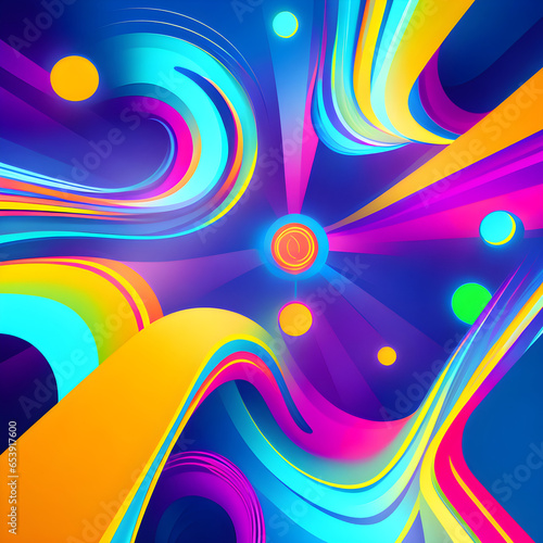 abstract futuristic colorful neon background 