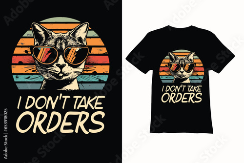 Typography and vektor  t-shirt design. Best typography and vector t-shirt design. best text t-shirt design. Cat t-shirt design. cat and sunglass vector design.
