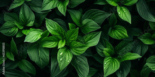 Close-up of green leaves of mint and green tea. Green ecological wallpaper. 