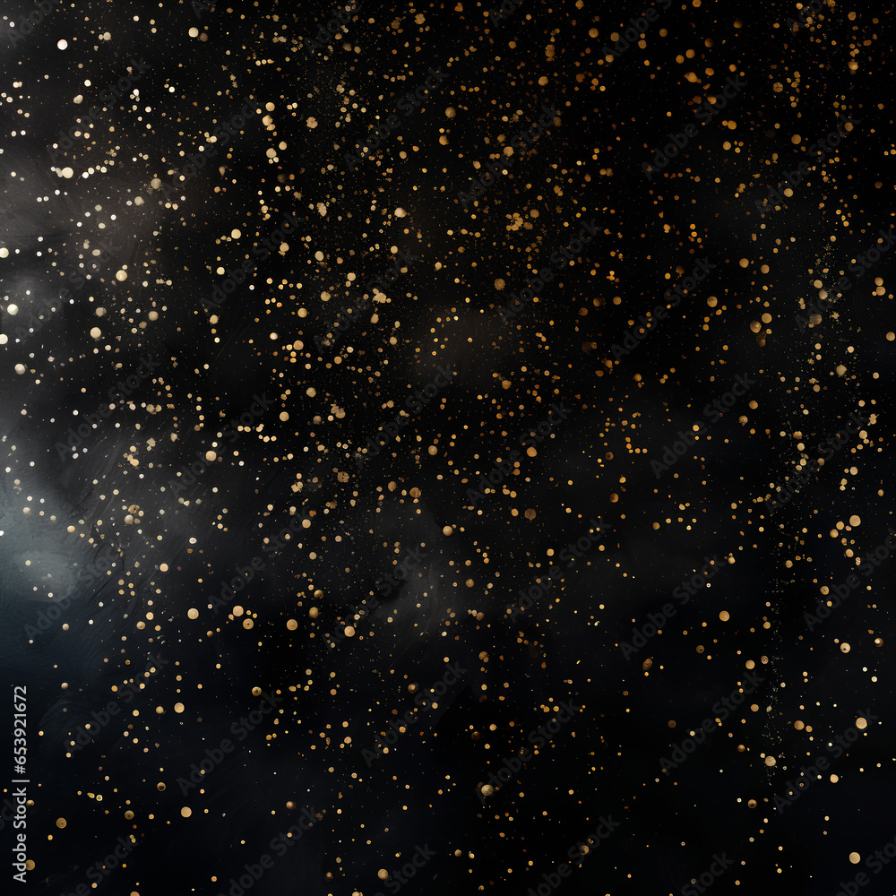 Black Texture Background with Glitter