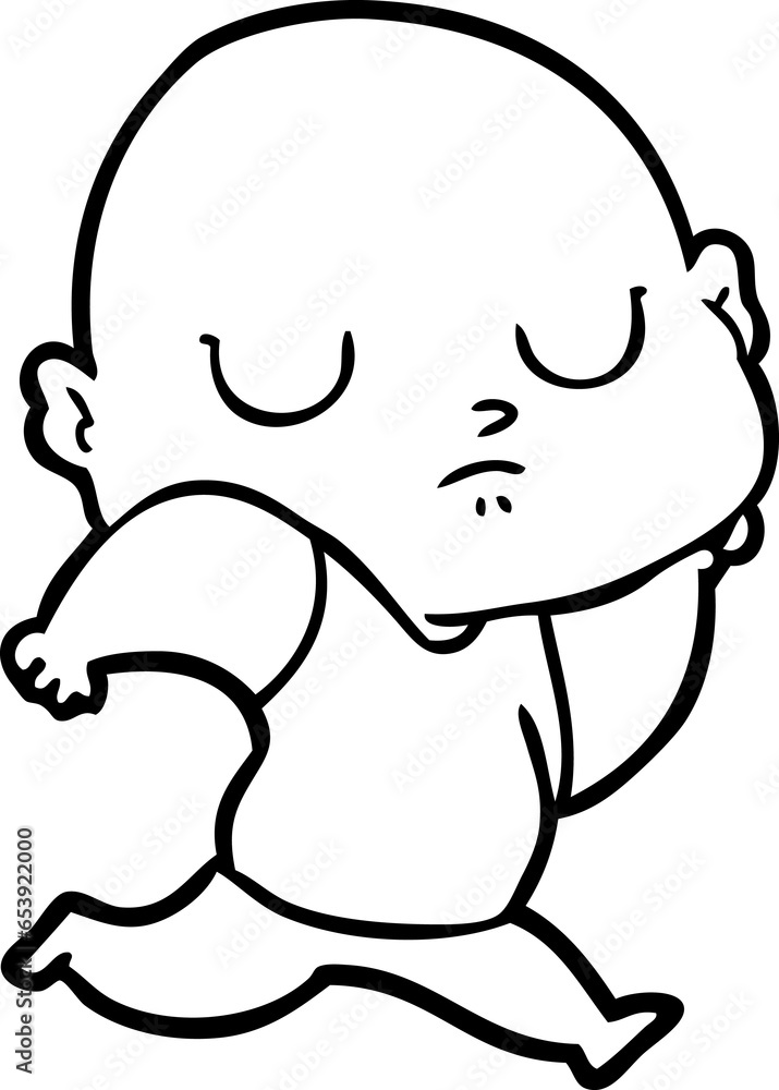 cartoon bald man cartoon bald man