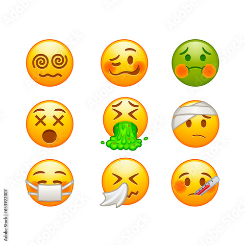 Emojis iOS Sick