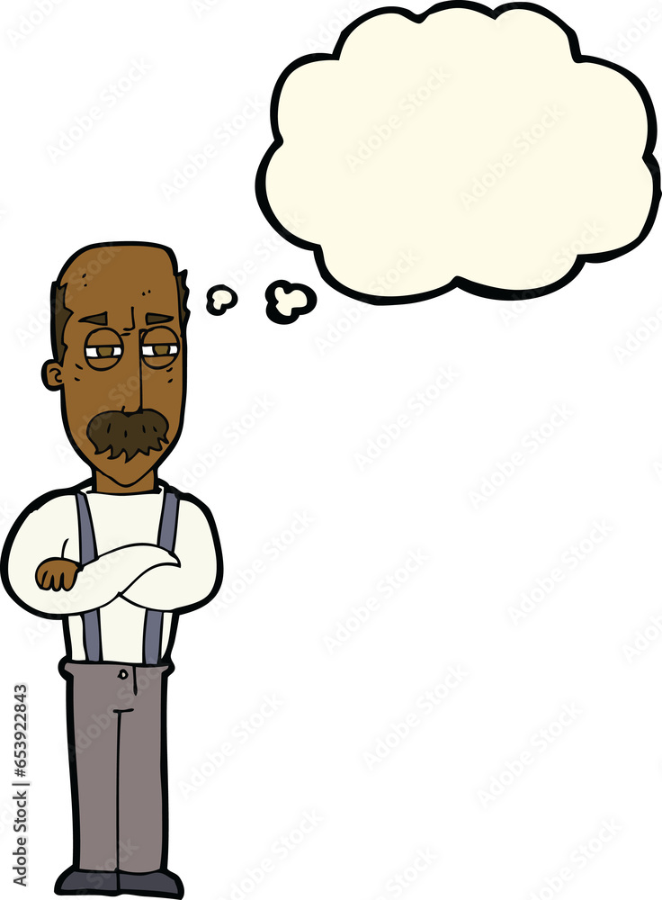 cartoon annoyed old man with thought bubble cartoon annoyed old man with thought bubble