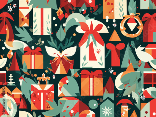 holiday art paper wrap pattern background aesthetic 