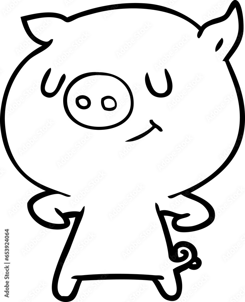 happy cartoon pig happy cartoon pig
