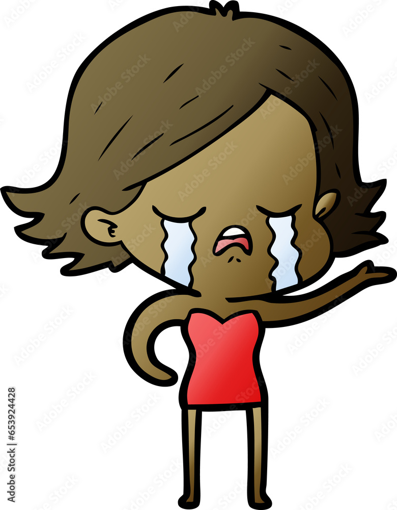 cartoon girl crying cartoon girl crying
