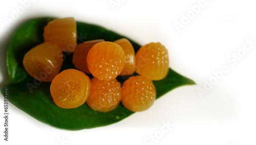 Sleep gummy with white background.