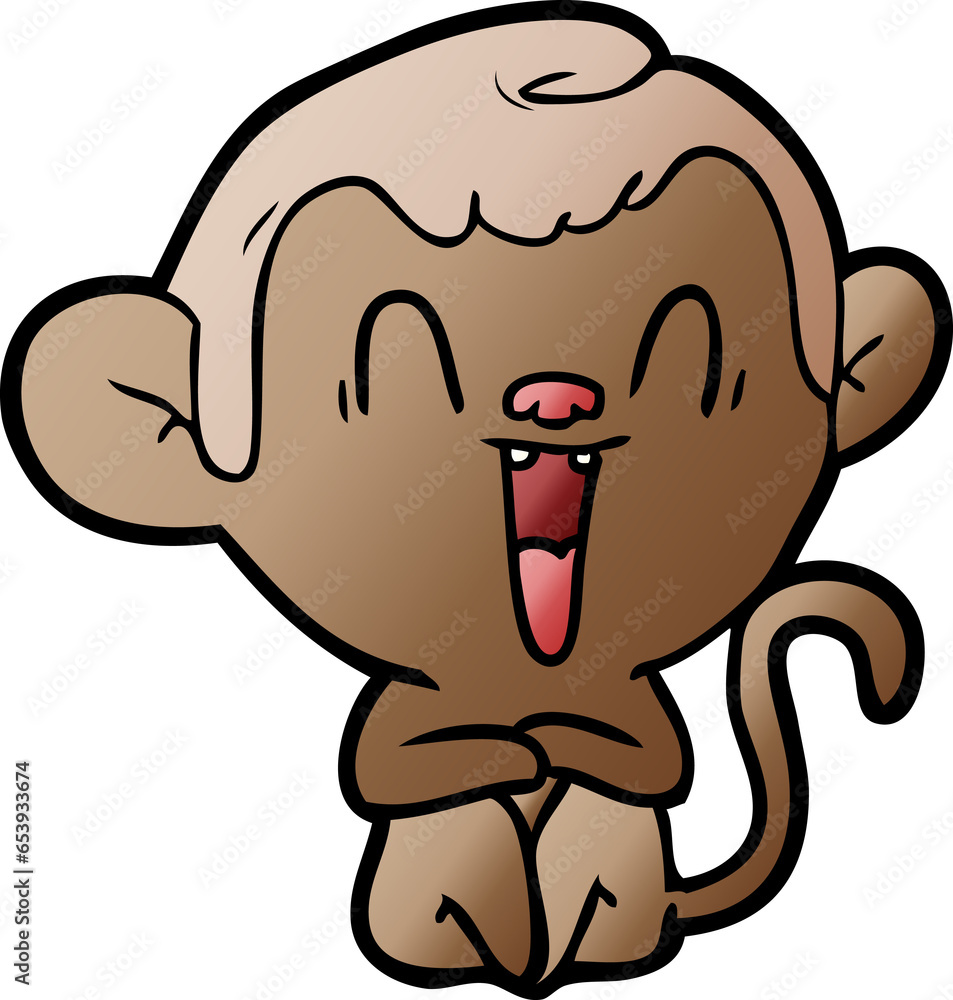 cartoon laughing monkey cartoon laughing monkey