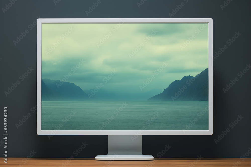 Fototapeta premium Moderne Flatscreen-Mockups für Kreative und Designer