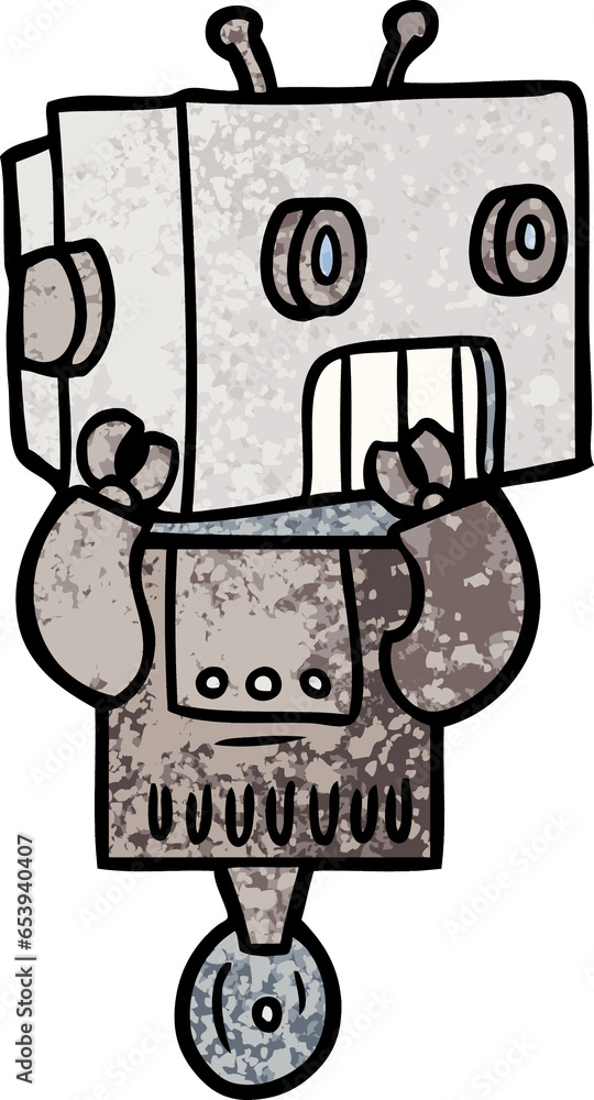 Naklejka premium cartoon robot