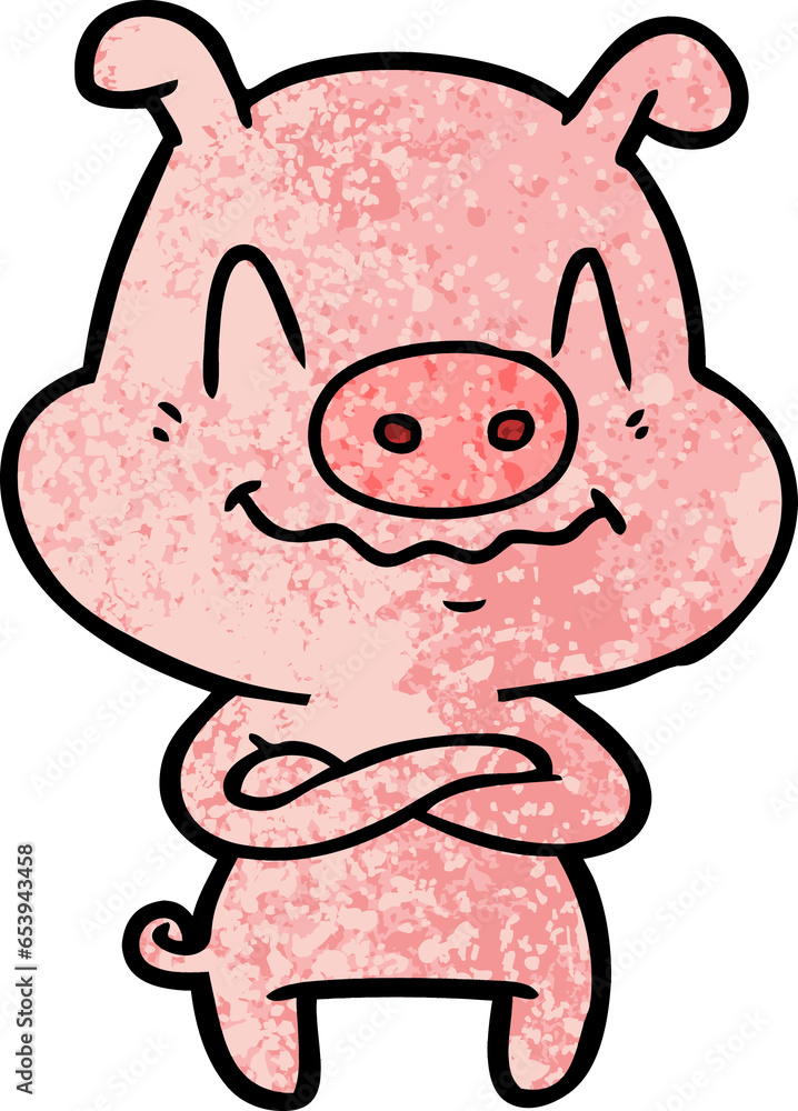 nervous cartoon pig nervous cartoon pig