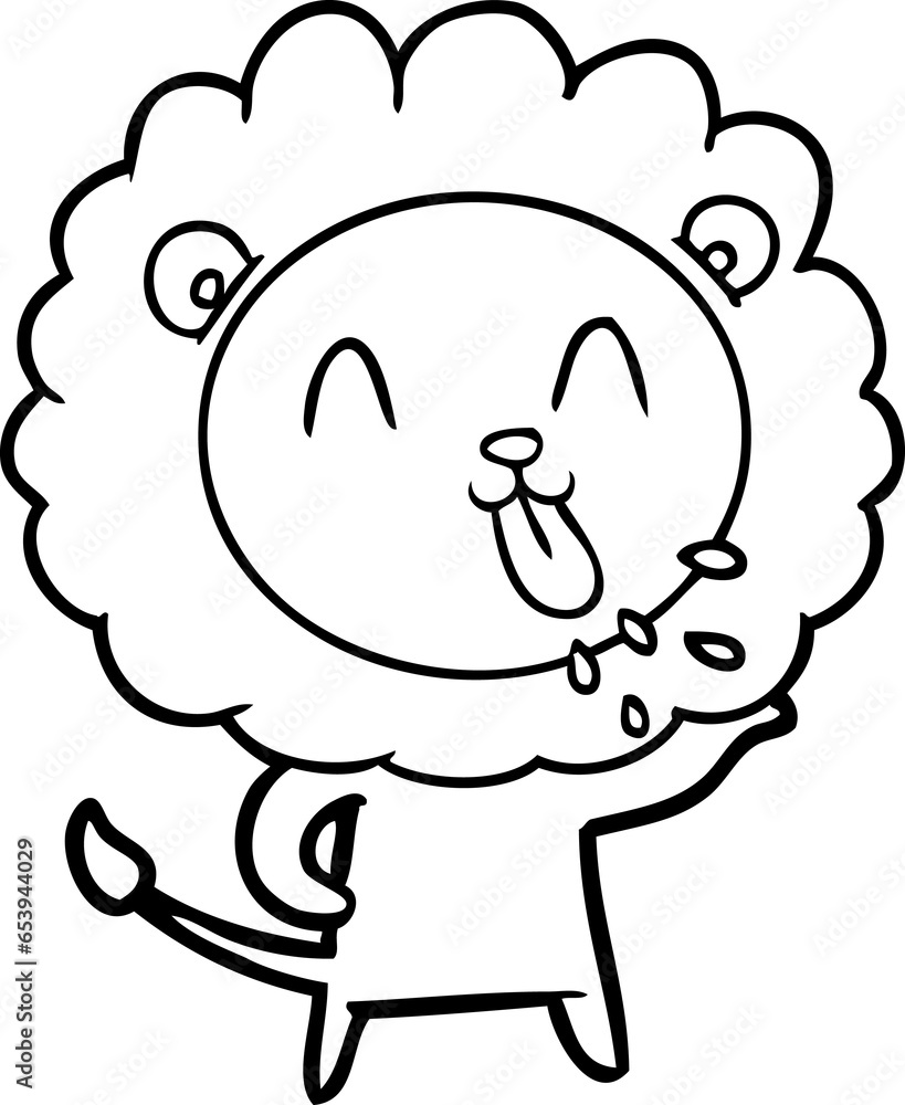happy cartoon lion happy cartoon lion
