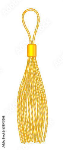 Gold tassel illustration