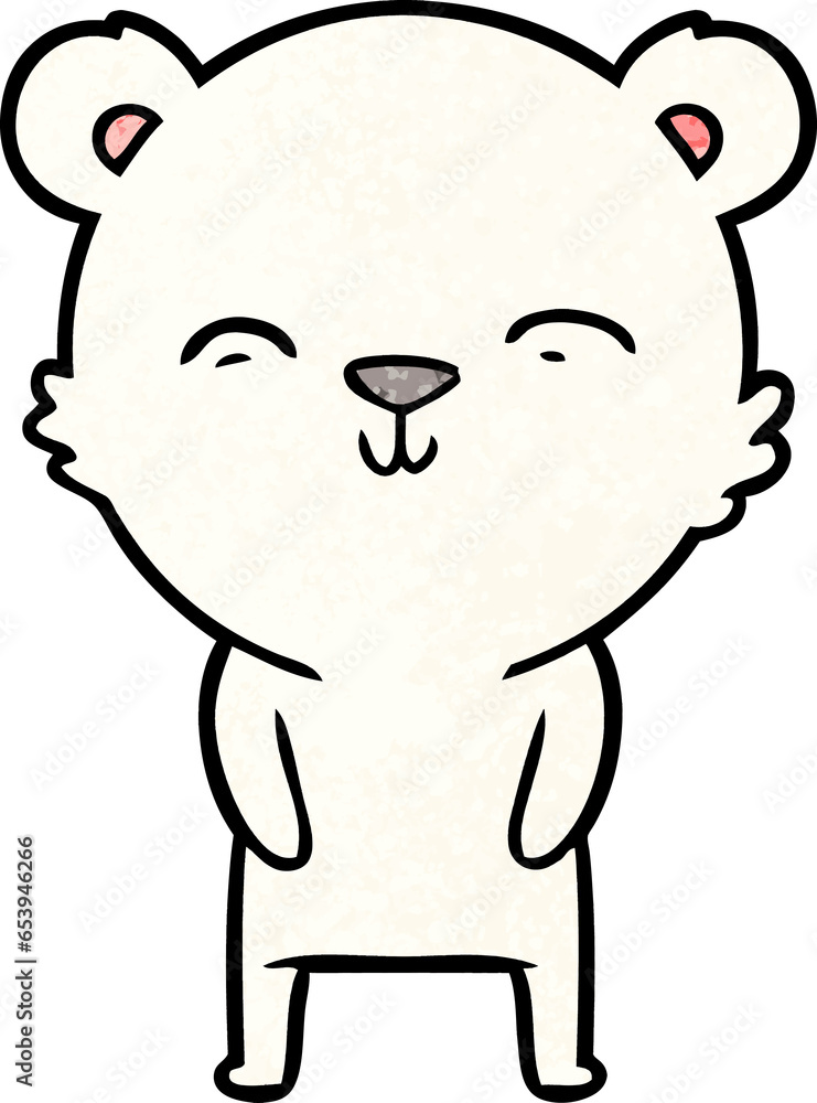 Obraz premium polar bear cartoon